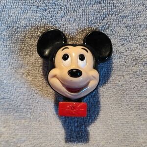 Mickey Mouse Brooch with Red Bow